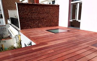 toit-terrasse en bois